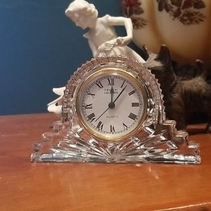Godinger Crystal Legends Lead Crystal Clock